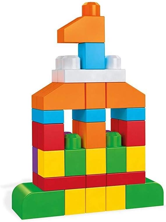 MEGA Bloks FVJ49 - Bausteintasche, 150 Teile, Bunt, Spielzeug ab 1 Jahr Single, Single