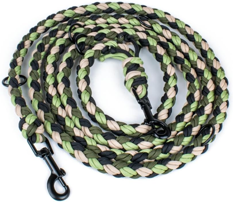 Hundeleine Tierluxe Foxy Handgemacht Paracord (Welt, L Lienelänge: 300 cm) Welt L Lienelänge: 300 cm