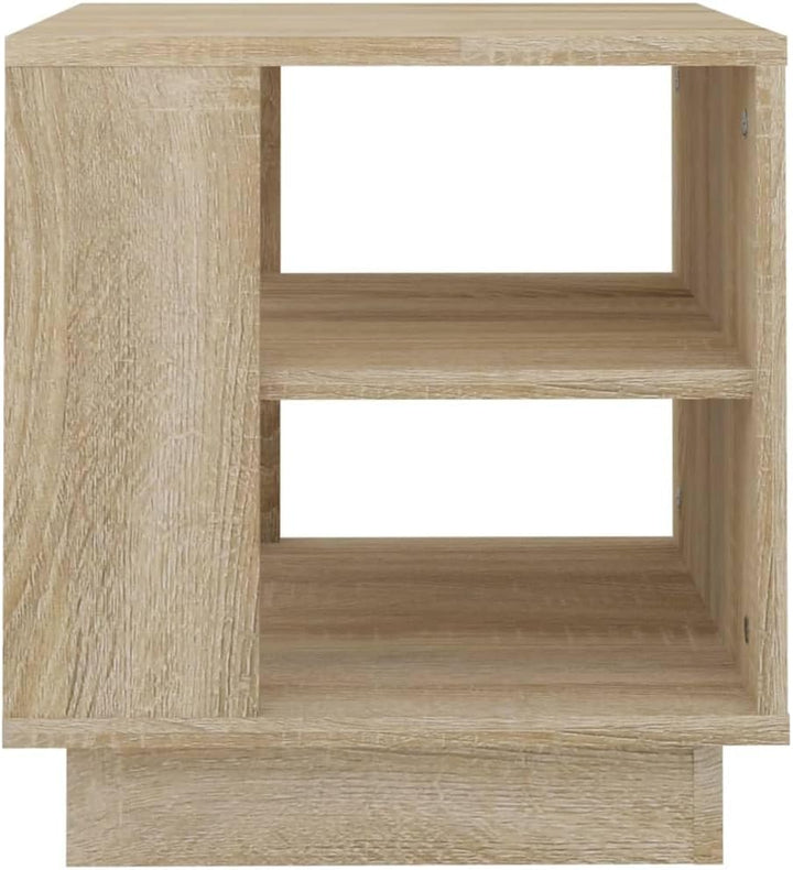 vidaXL Couchtisch mit 2 Ablagen Beistelltisch Wohnzimmertisch Kaffeetisch Sofatisch Teetisch Tisch W