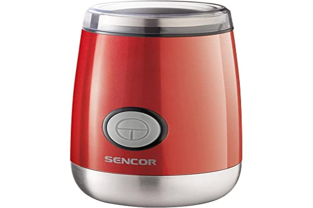 SENCOR SCG 2050RD Elektrische Kaffeemühle (150 Watt, Geeignet zum Mahlen von Kaffeebohnen, Nüssen, K