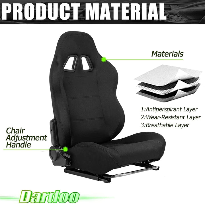Dardoo Racing Gaming Simulator Cockpit Frame Sitz mit verstellbaren Doppel Slide Adapt Gaming Simula
