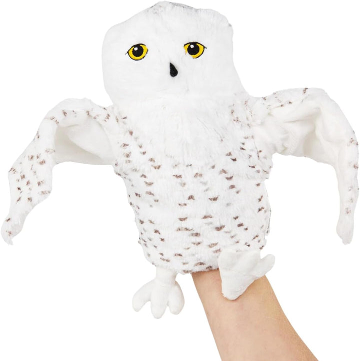IKEA SKOGSDUVA Schneeeule Kuscheltier Handpuppe Hedwig 25 cm weiss