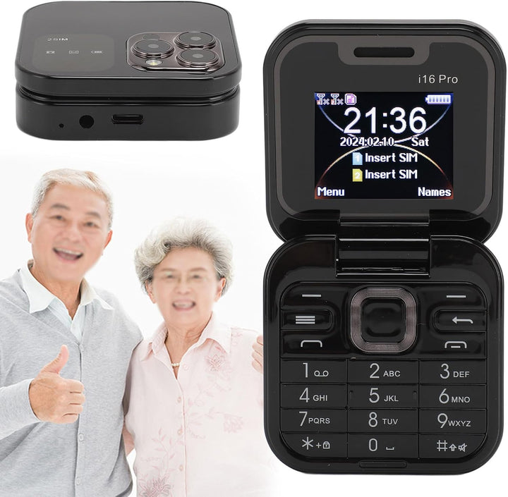 SOYES I16pro 2G Entsperrtes Klapphandy, Dual-SIM-Klapphandy mit Grossen Tasten für Senioren und Kind
