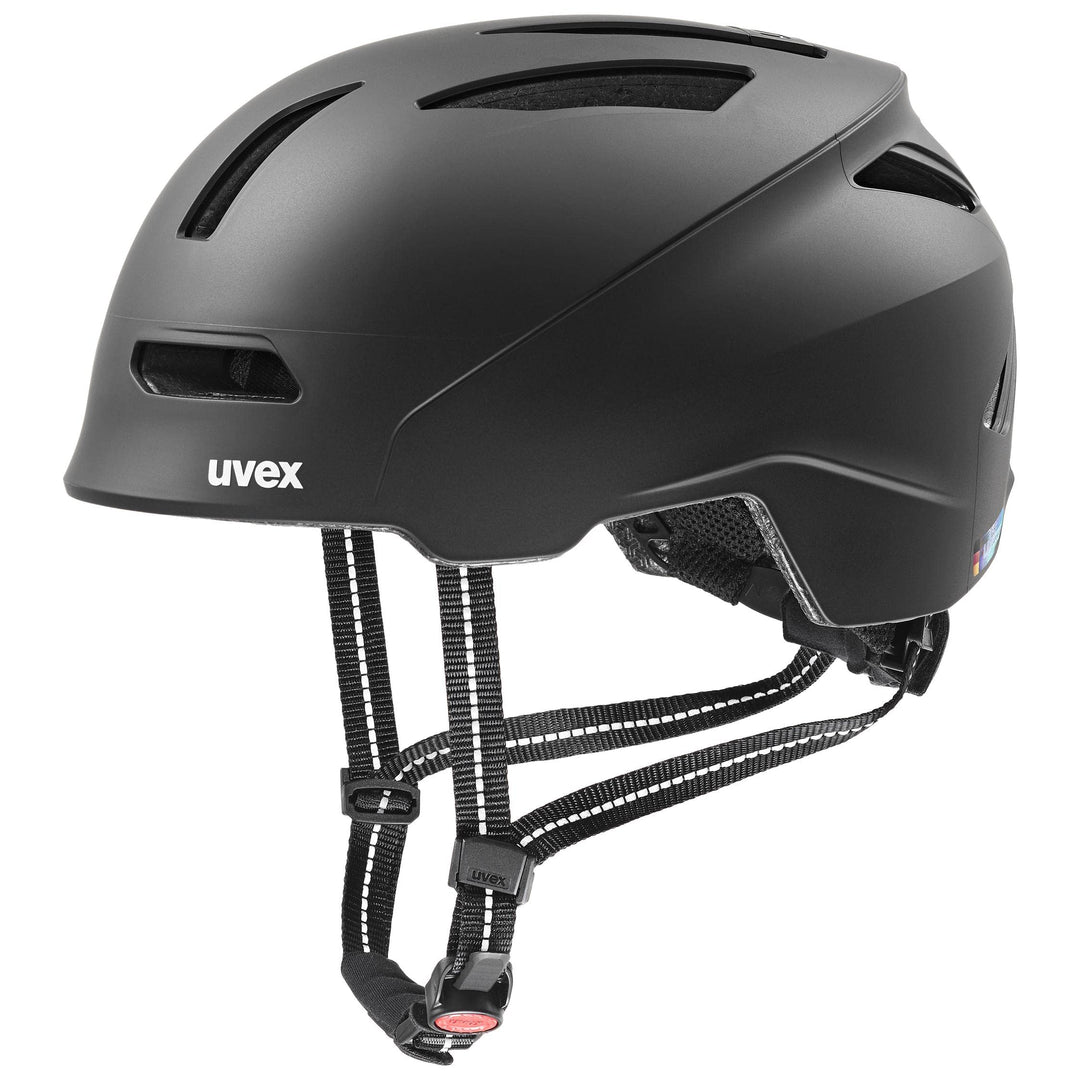uvex urban Planet - nachhaltiger Fahrradhelm für Damen und Herren 54-58 cm Single black matt, 54-58