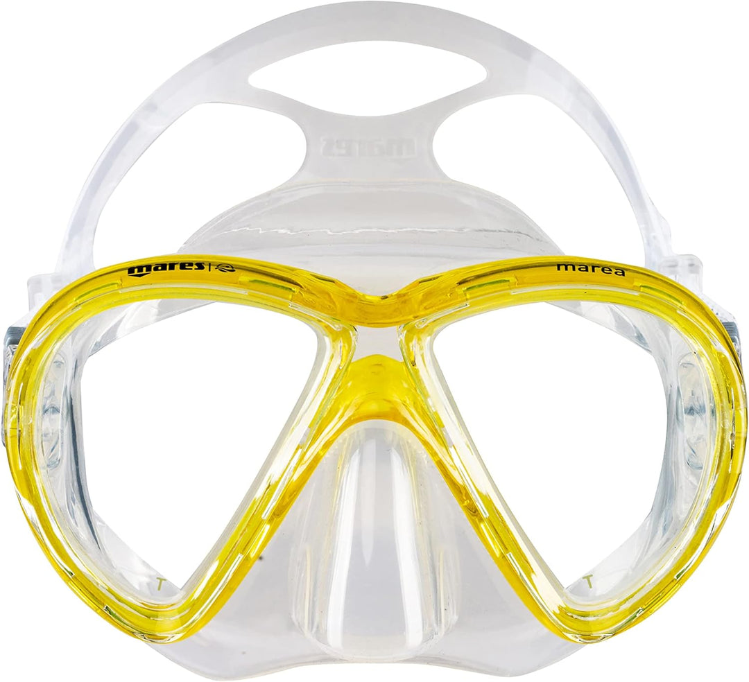 Mares Erwachsene Maske plus Schnorchel plus Flosse Set X-One Marea L-XL Weiss/Lime, L-XL Weiss/Lime