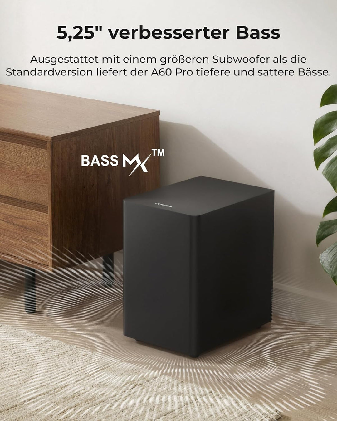ULTIMEA Aura A60 Pro 7.1 Surround Sound System, Soundbar mit Dolby Atmos | Soundbar für TV Geräte mi