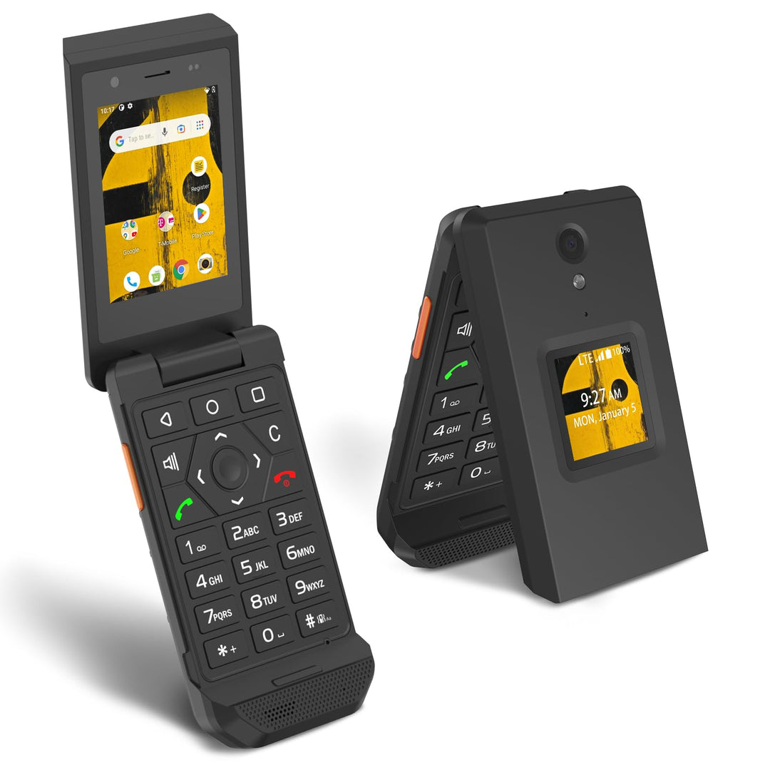 Unifone S22 Rugged Flip Phone entsperrt (16 GB) 7,1 cm (2,8 Zoll) Touchscreen Smartphone Android 11,