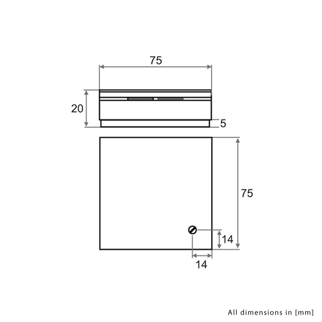 iOVEO 051RF02200 - Raumfühler, Sensor: PT1000, Temperaturfühler, Innenraum, mit Gehäuse &amp; 004AL02203