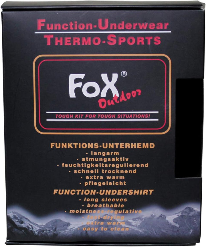 Thermo-Sport-Funktions- Unterhemd, langarm, schwarz Grösse: S
