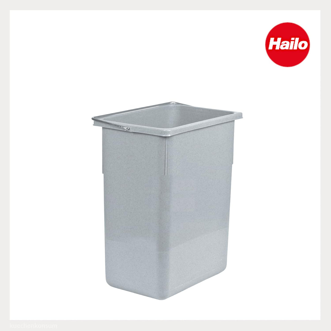 Hailo Inneneimer 1068409 | 8,5 L Abfallsammler mit verstärktem Rand | Kunststoff hellgrau für Euro-C