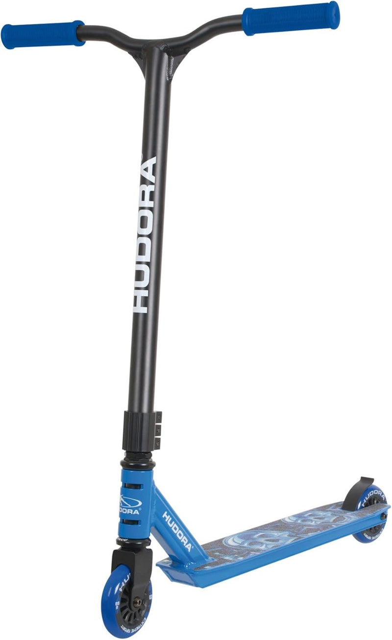 HUDORA Stuntscooter XQ12 - Tretroller für Kinder ab 6 Jahre - 360 grad Lenkung - Extra Robustheit -