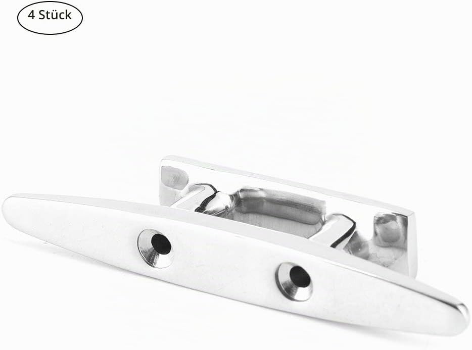 4 Stück Boot Kampen,Anlegeklampen für Boote,100 mm/3,9 Zoll Marine-Klampe Boot-Dock-Klampe Bootsdock