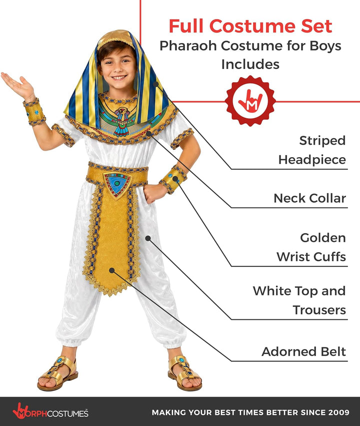 Fun Shack Kostüm Pharao Kinder, Pharao Kostüm Kinder, Kostüm Ägypter Kinder, Ägypten Kostüm Kinder,