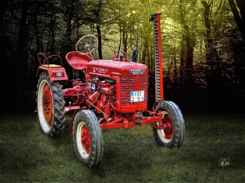 CALVENDO Puzzle Oldtimer Traktor McCormick 1000 Teile Lege-Grösse 64 x 48 cm Foto-Puzzle Bild von Pe