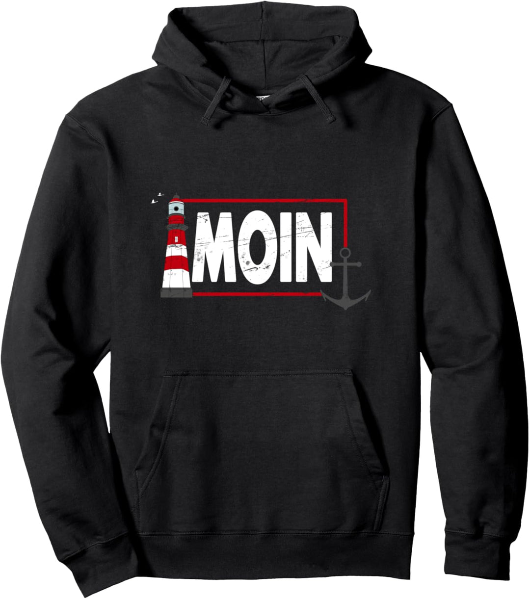 Moin Leuchtturm und Anker Nordsee Ostsee Küste - Moin Pullover Hoodie