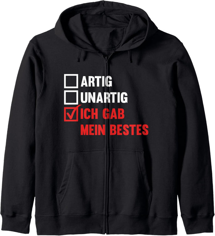 Artig Weihnachten Unartig Weihnachtsmann Kapuzenjacke