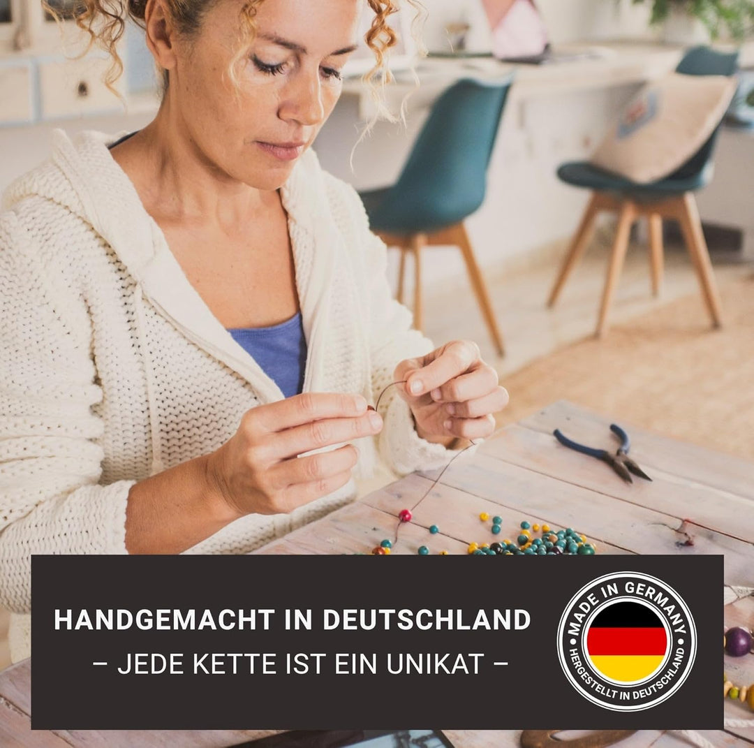 beadstars Perlen Handykette Universal zum Umhängen inkl. Patch und Geschenkbox, handgefertigt in Deu
