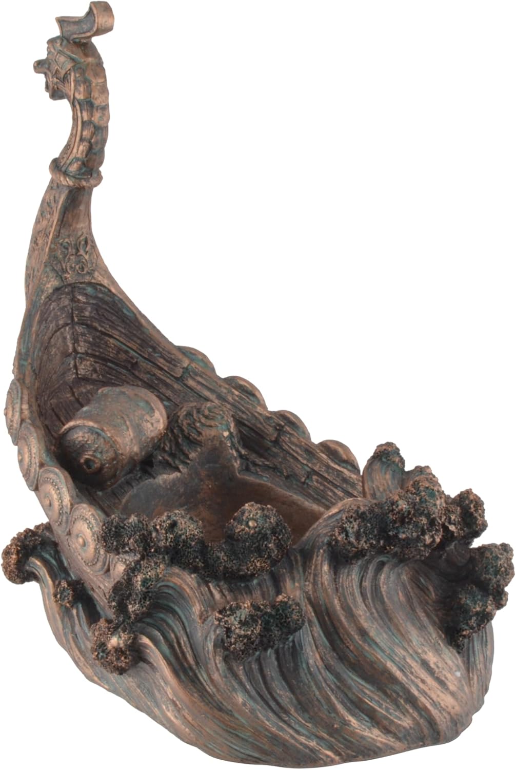 VOGLER Joh. Vogler GmbH Wikingerschiff als Weinflaschenhalter, Aus Kunststein angefertigt, von Hand