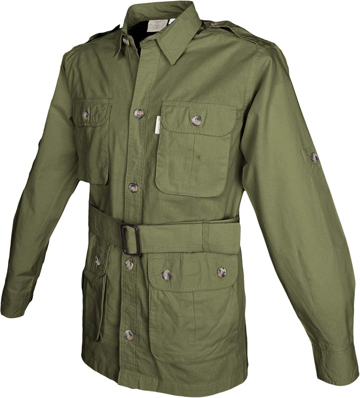 Tag Safari Jacke für Herren, leicht, mehrere Taschen, perfekt für Entdecker, Fotografen und Journali