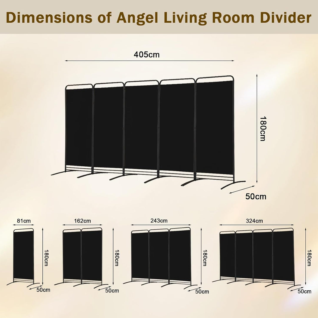 Angel Living Paravent Raumteiler Freistehend Sichtschutzwand Raumteiler Stellwand Trennwand Sichtsch