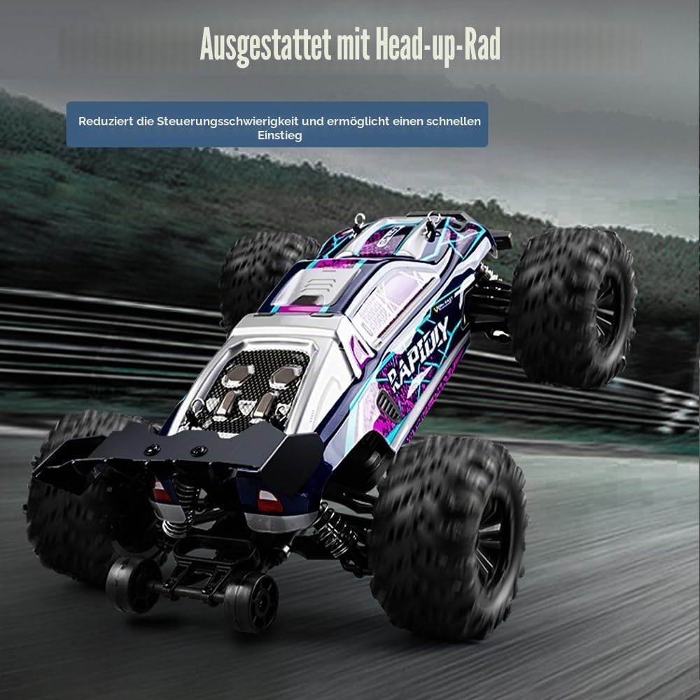 X-Verse 1:16 Ferngesteuertes Auto, 50KM/H Kohlebürste Motor RC Hohe Geschwindigkeit Offroad Drift Re