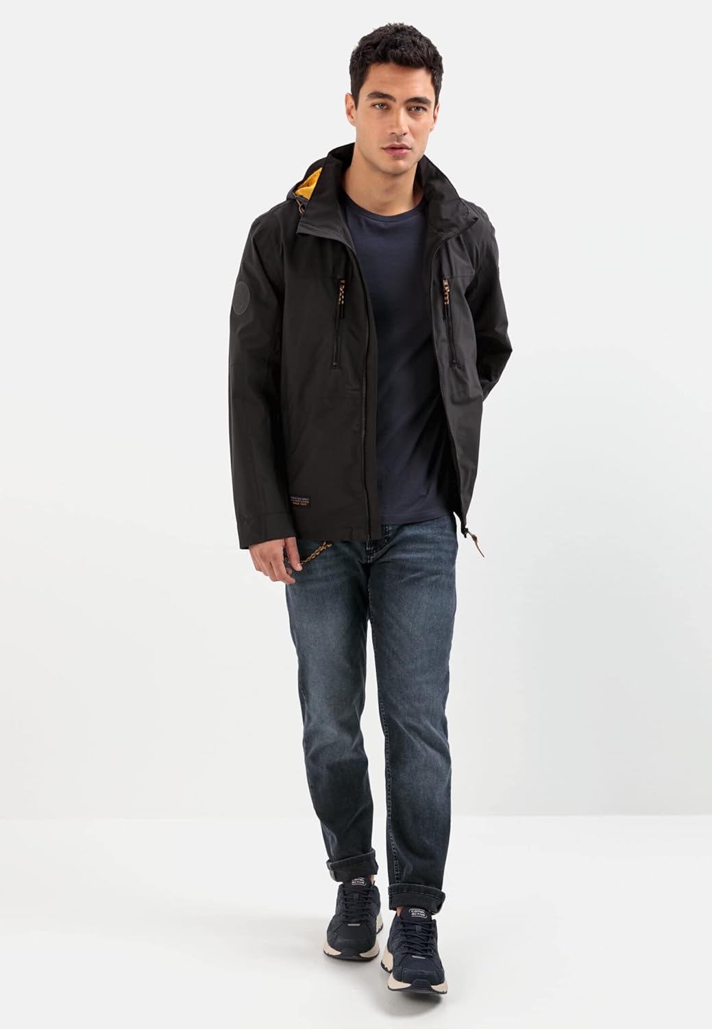 camel active Herren teXXXactive® Funktionsjacke aus recyceltem Polyester 25 Charcoal, 25 Charcoal