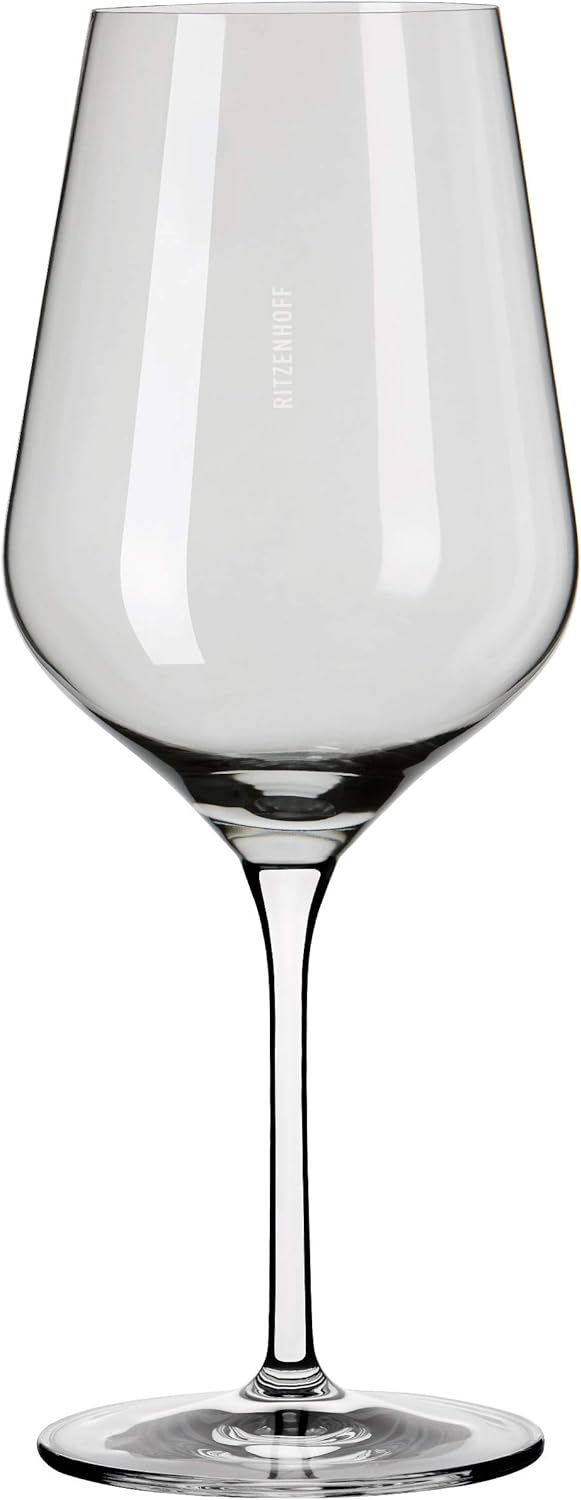 RITZENHOFF 3631002 Rotweinglas 500 ml – Serie Fjordlicht Nr. 2 – 2 Stück mit Farbverlauf Grey – Made