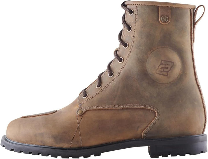 Bogotto Nashville Motorrad Stiefel, Braun, Grösse 41, Herren, Rindsleder | Leder