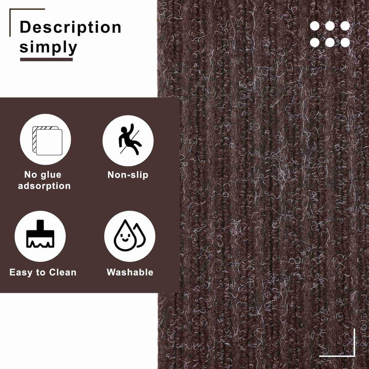 Arthome Teppich Treppenstufen Anti Rutsch Treppenteppich Teppiche 15 packen 20x76cm für Holztreppen,