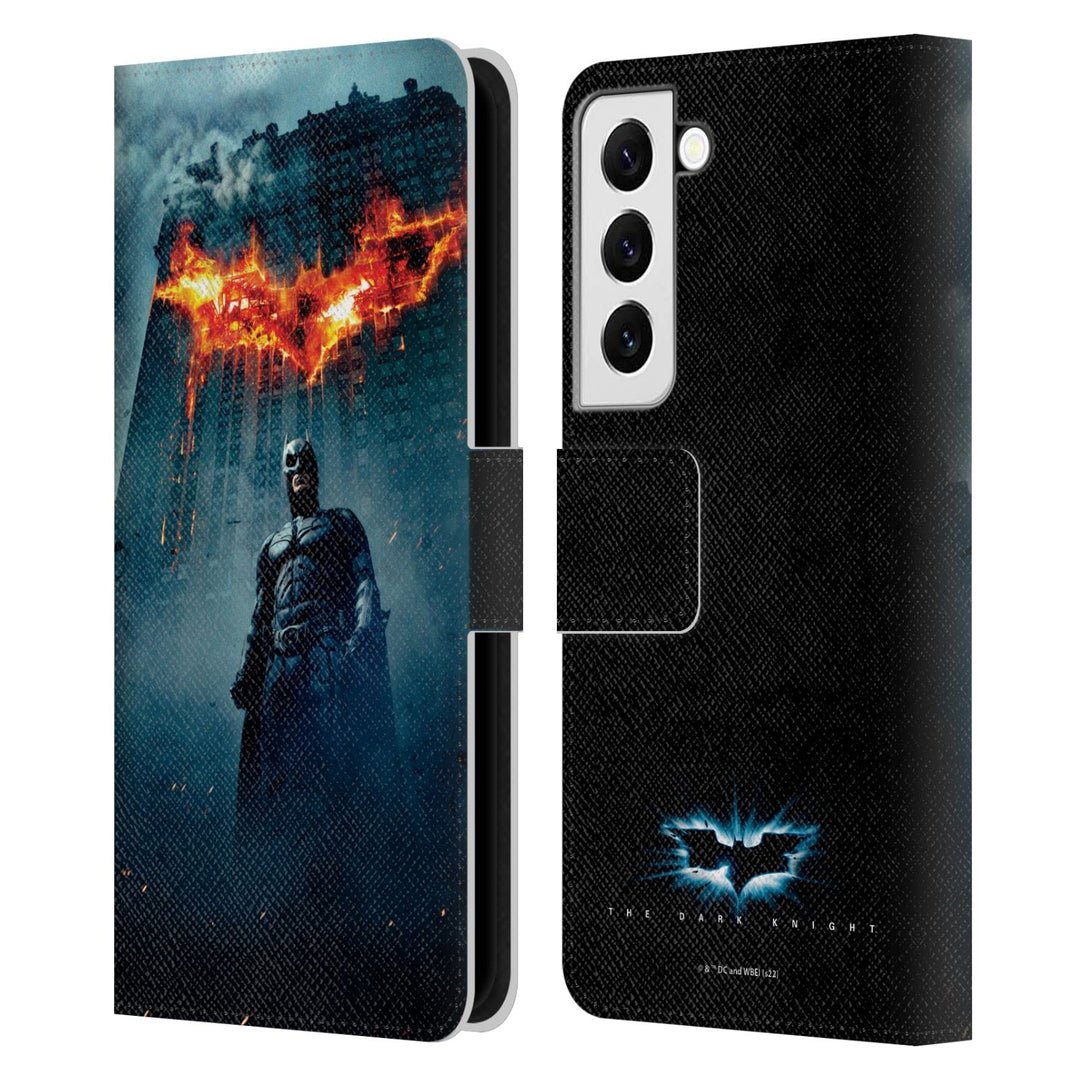 Head Case Designs Offizielle The Dark Knight Batman-Plakat Wichtige Kunst Leder-Wallet-Hülle Kompati