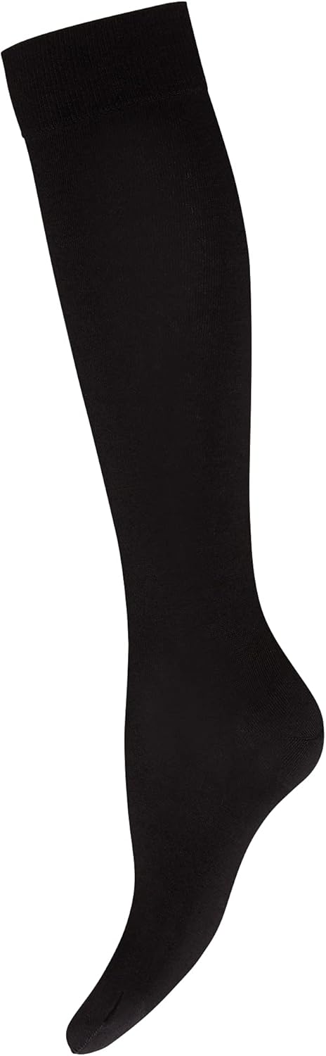 Wolford Damen Merino Knee-Highs Kniestrümpfe M Schwarz, M Schwarz