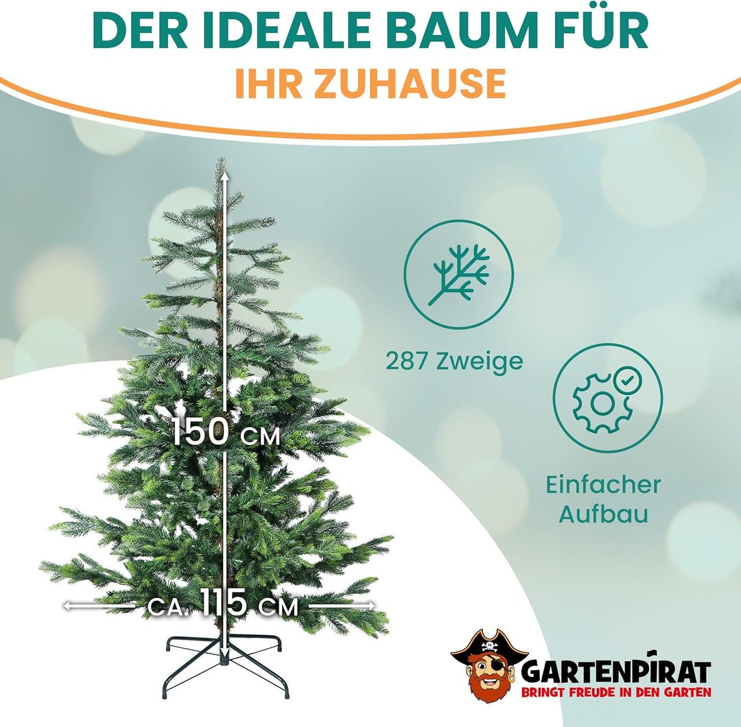 Künstlicher Weihnachten Baum – Christbaum künstlich klein – Weihnachtsbaum Kunststoff – Fake Tannenb