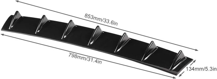 Qiilu Auto Heckstossstange Spoiler,Heckspoiler Shark Fin Diffusor Universal Spoiler Auto Heckstossst