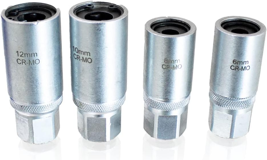 Bituxx 4 tlg. Stehbolzenausdreher Ausdreh Satz 1/2" Set 6-12mm