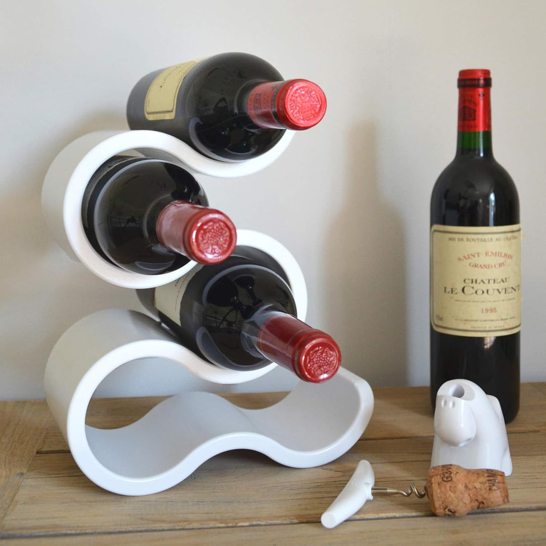 BOA Weinregal – Modernes Weinflaschenregal für 5 Flaschen, platzsparend, dekorativ, robust, aus hoch