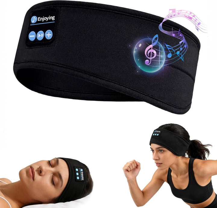 Schlafkopfhörer Bluetooth Stirnband Kabellose Schlaf Kopfhörer Schlafmaske für Seitenschläfer HD Ste