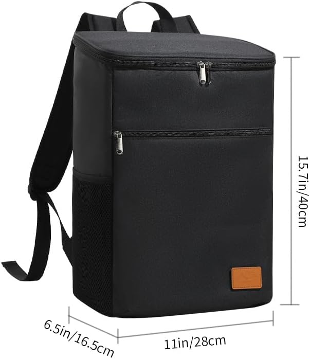 Faltbarer isolierter Picknickrucksack, 36 Dosen grosse Kapazität, auslaufsicherer Rucksack, tragbare