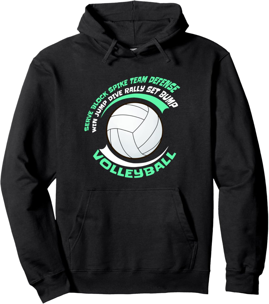 Volleyball Mädchen Volleyball Sport Geschenk Pullover Hoodie