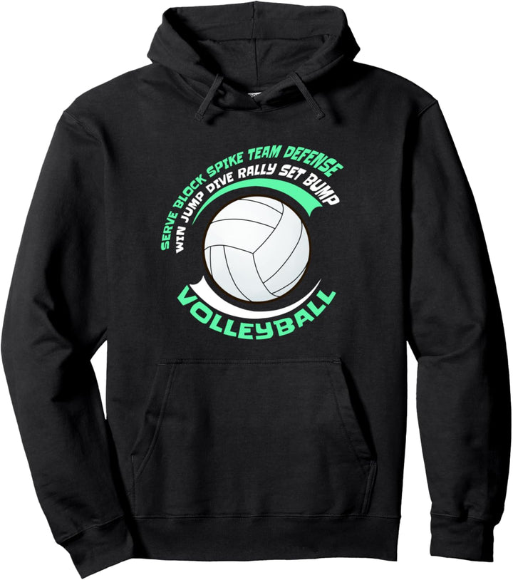 Volleyball Mädchen Volleyball Sport Geschenk Pullover Hoodie