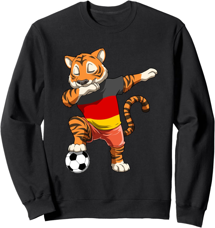 Dabbing Fussball Tiger Deutschland Sweatshirt