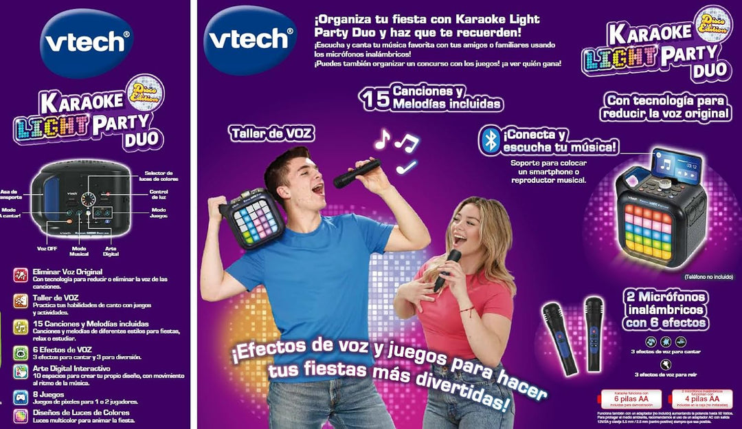VTech Karaoke Light Party Duo Dark Blue