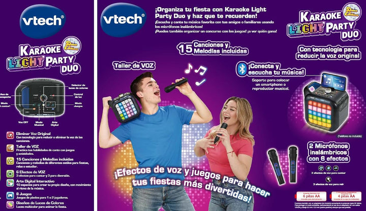 VTech Karaoke Light Party Duo Dark Blue