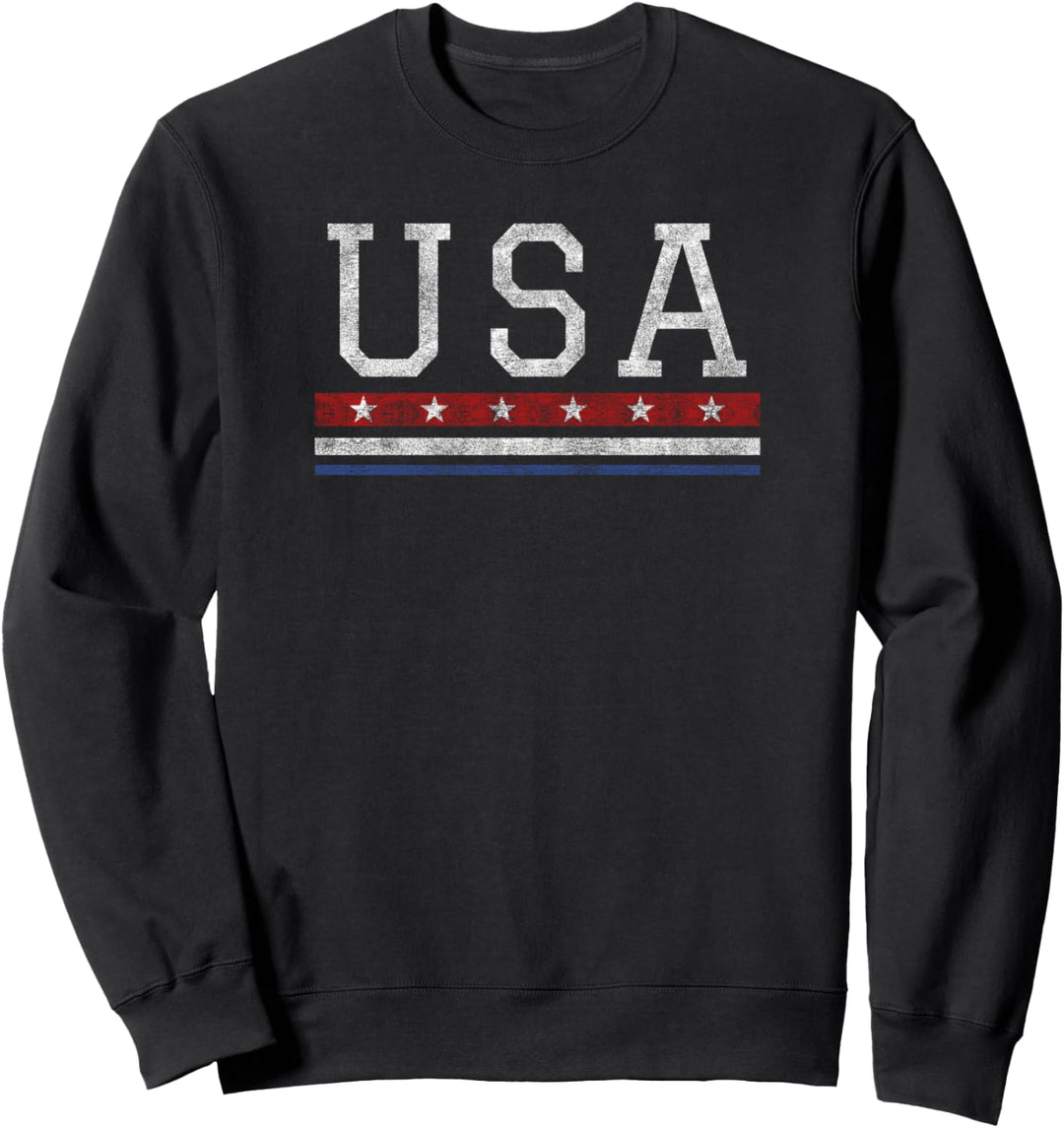Trendy USA Stars and Stripes Sweatshirt