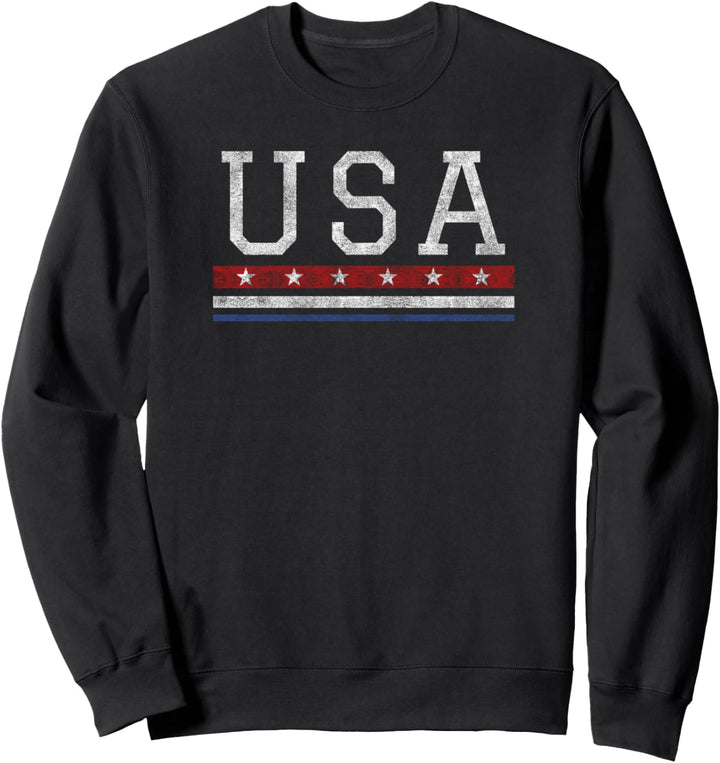 Trendy USA Stars and Stripes Sweatshirt
