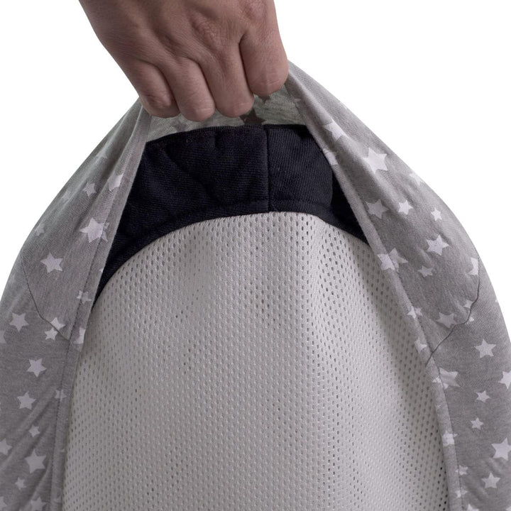 JYOKO KIDS Bezug kompatibel mit Babybjorn Bliss, Balance, Soft (White Star, Baumwolle), White Star