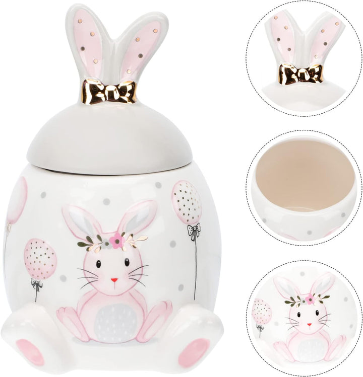 Cabilock Bonbonglas Mit Deckel Keramik Dosen Ostern Bonbon Dose Porzellan Teedose Sü?igkeiten Vorrat