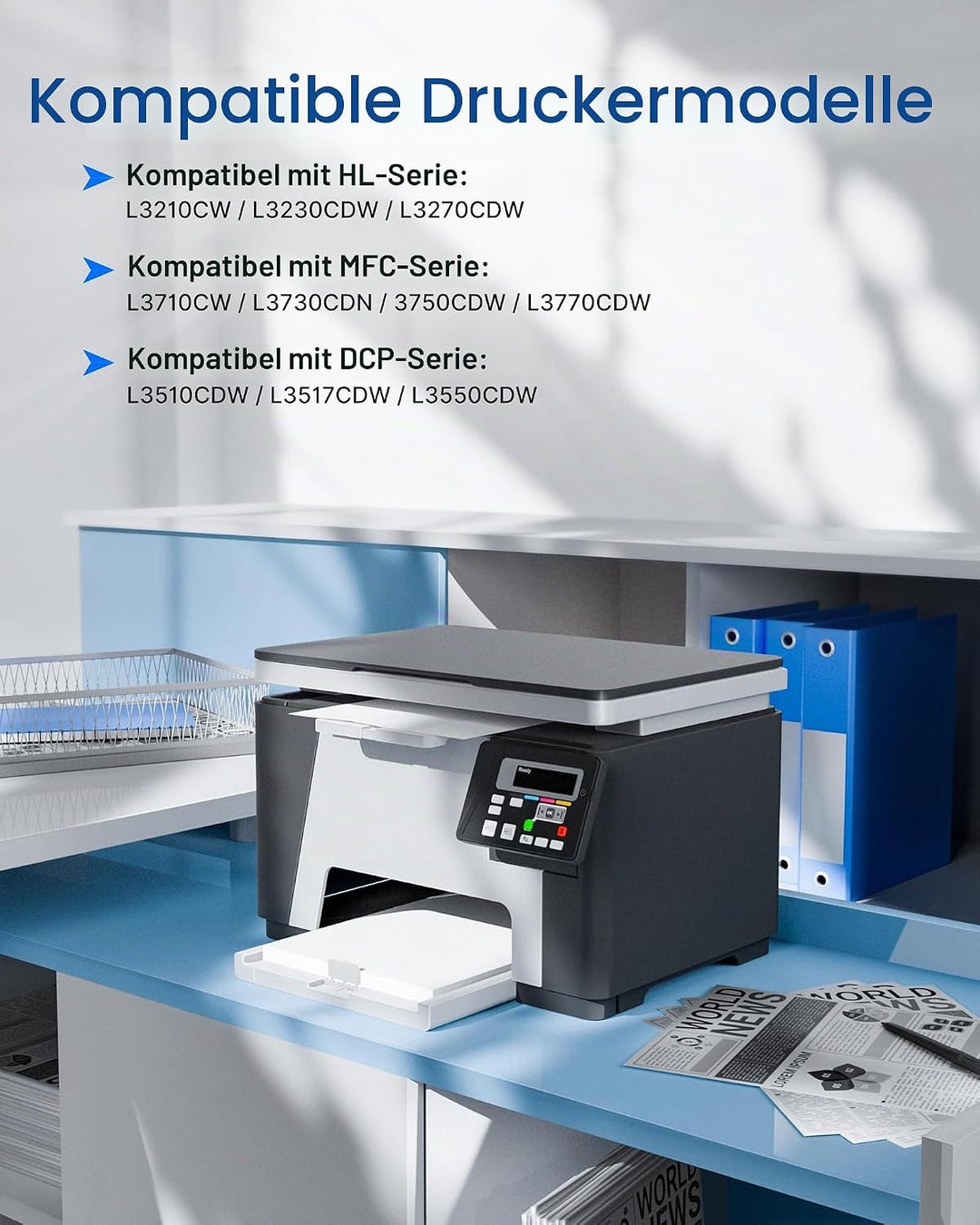 GPC IMAGE TN247 TN-247 Toner Kompatibel für Brother TN-243CMYK für Brother MFC L3750CDW DCP-L3550CDW