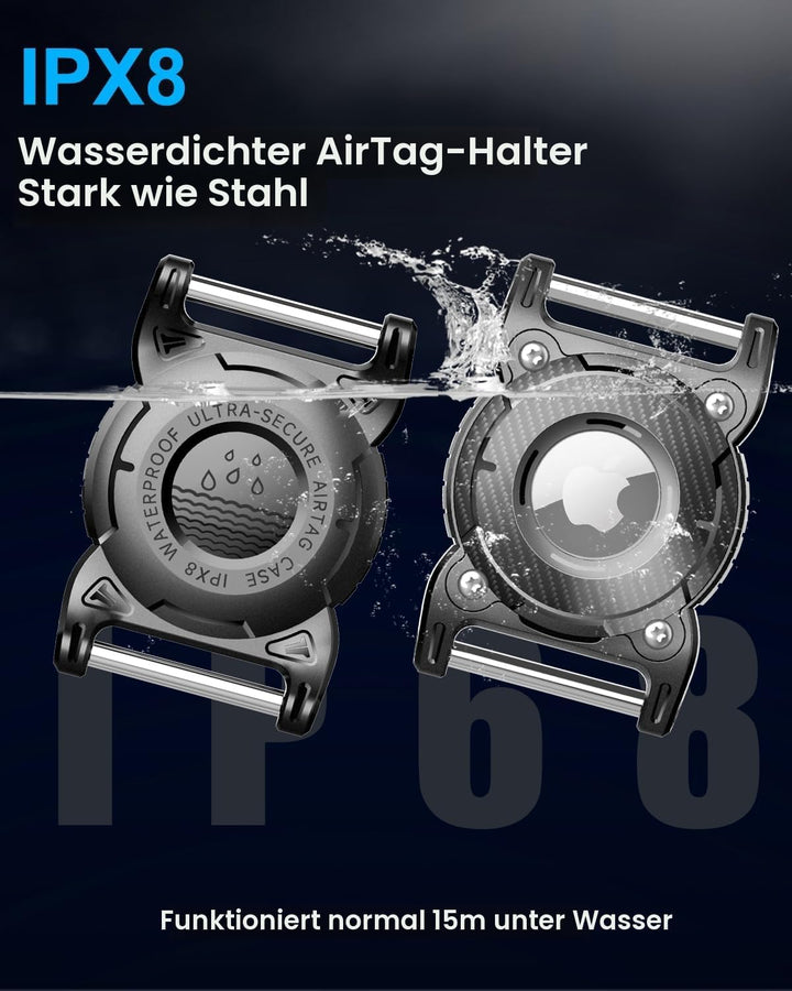 ONEONTA 2er Pack Airtag Hund | Airtag Anhänger Hund - Airtag Hülle Hund Wasserdicht für Airtag Hunde