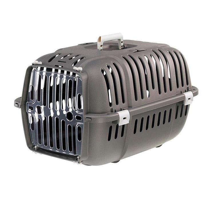 Ferplast Transportbox für kleine Hunde und Katzen, Jet 20, transparente Tür, stossfest, Belüftungssc