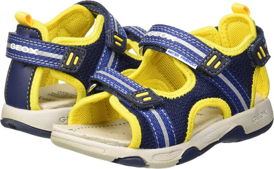 Geox B Sandal Multy Boy A Lauflernschuhe 21 EU Blau Navy Yellow C0657, 21 EU Blau Navy Yellow C0657